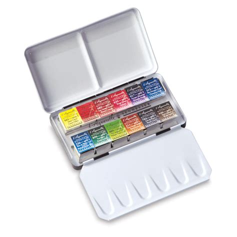 sennelier french artists' watercolor set metal pocket box|sennelier l'aquarelle paint set.